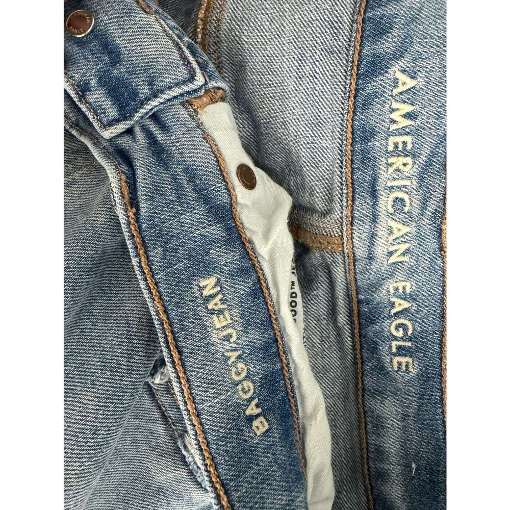American Eagle Baggy Jean Womens 12 LONG - Picture 3 of 4